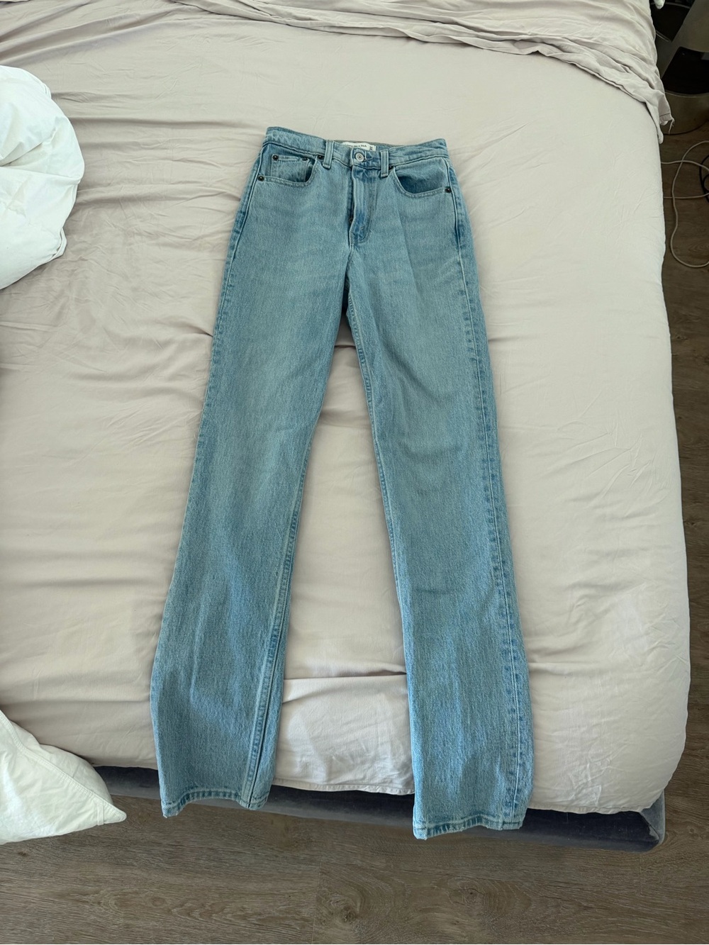 Abercrombie & Fitch Light Blue Straight Leg Women's Jeans